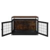 37.4 "Furniture Dog Cage, Super Sturdy Dog Cage, Dog Crate for Small/Medium Dogs, Three door and Three lock, Anti-chew Features, Pet Crate furniture