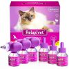 Cat Calming Pheromone Diffuser Kit 3 Diffusers 6 Refills Anti Anxiety Treatment for Cats Reduces Stress Scratching Fighting and Other Problematic Beha