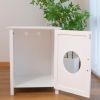 Litter box shell, hidden litter box furniture cabinet, indoor cat room side table, large pet box bedside table, litter box toilet