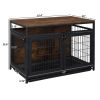 37.4 "Furniture Dog Cage, Super Sturdy Dog Cage, Dog Crate for Small/Medium Dogs, Three door and Three lock, Anti-chew Features, Pet Crate furniture