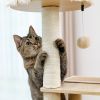 (Do Not Sell on Amazon) Modern Luxury Cat Tree Wooden Multi-Level Cat Tower Cat Sky Castle With 2 Cozy Condos;  Cozy Perch;  Spacious Hammock And Inte