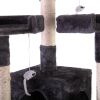 67'' Multi-Level Cat Tree Tower, Kitten Condo House with Scratching Posts, Kitty Play Activity Center, Gray XH