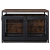 37.4 "Furniture Dog Cage, Super Sturdy Dog Cage, Dog Crate for Small/Medium Dogs, Three door and Three lock, Anti-chew Features, Pet Crate furniture