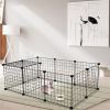 Pet Playpen, Small Animal Cage Indoor Portable Metal Wire Yard Fence for Small Animals, Guinea Pigs, Rabbits Kennel Crate Fence Tent YF