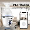 Pet camera E27 Surveillance Camera LED Light Bulb Socket 360¬∞ 2.4G WiFi Security Protection 1080P Spotlight Automatic Human Tracking